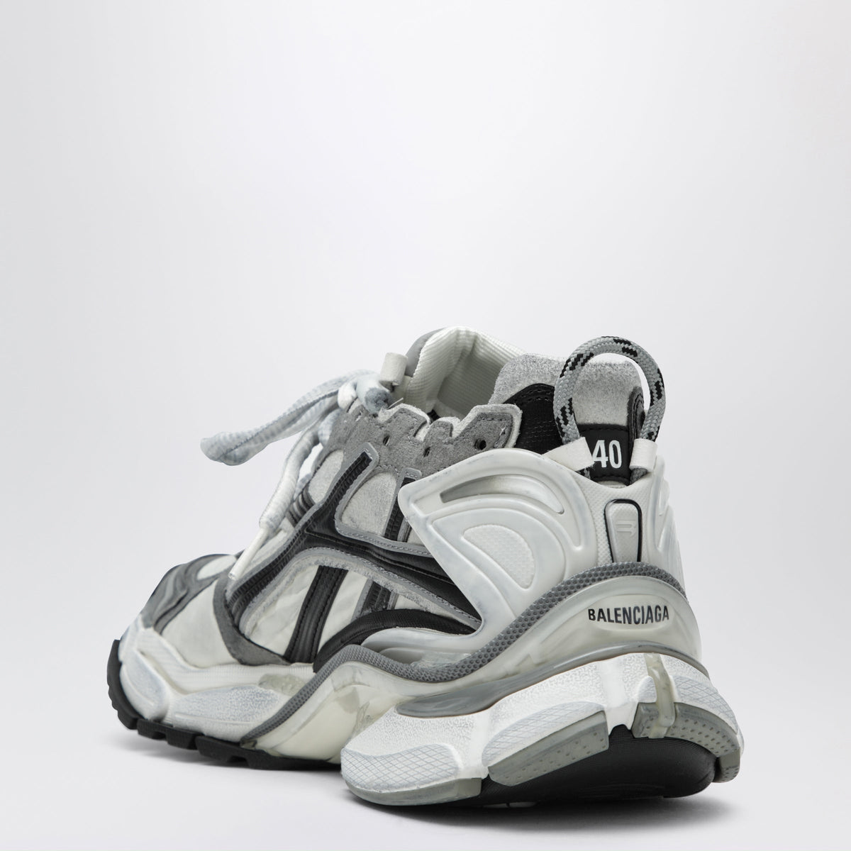 Balenciaga Grey/White/Black Runner Sneakers In Nylon Women BALENCIAGA