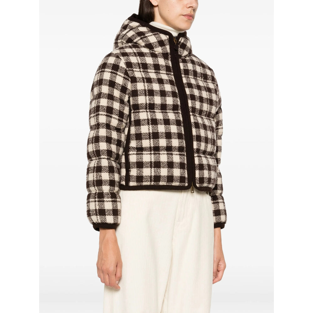 Moncler Brown Jackets - Puffer Jackets Women MONCLER