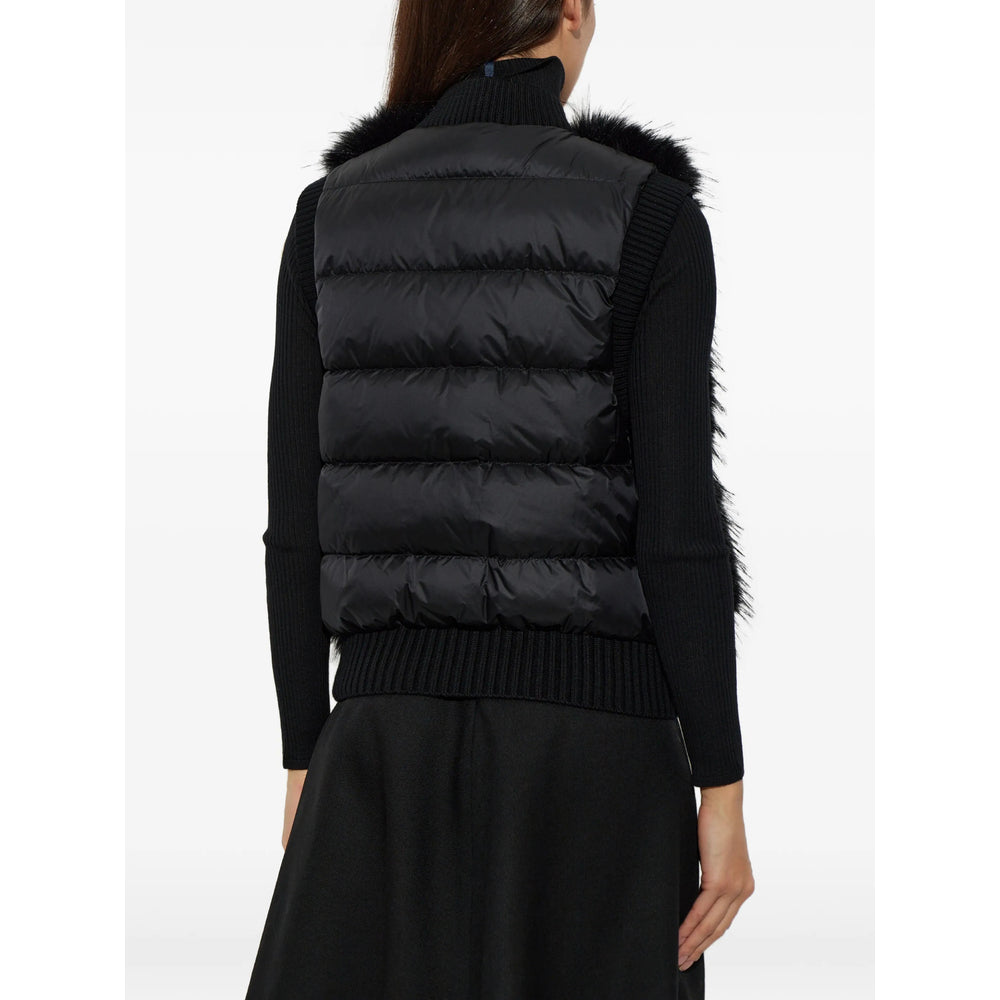 Moncler Black Jackets - Waistcoat & Gilets Women MONCLER