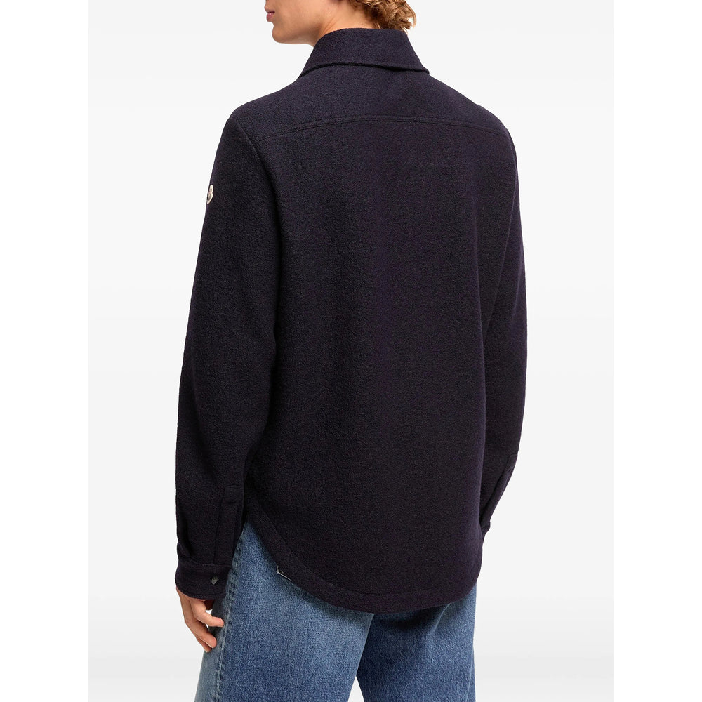 Moncler Blue Jackets - Shirt Jackets Men MONCLER