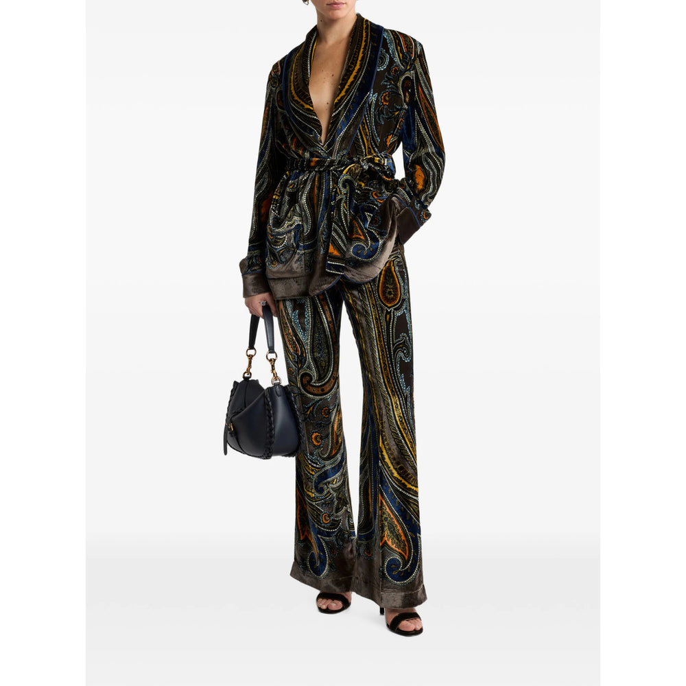 Etro Brown Jackets - Blazers Women ETRO