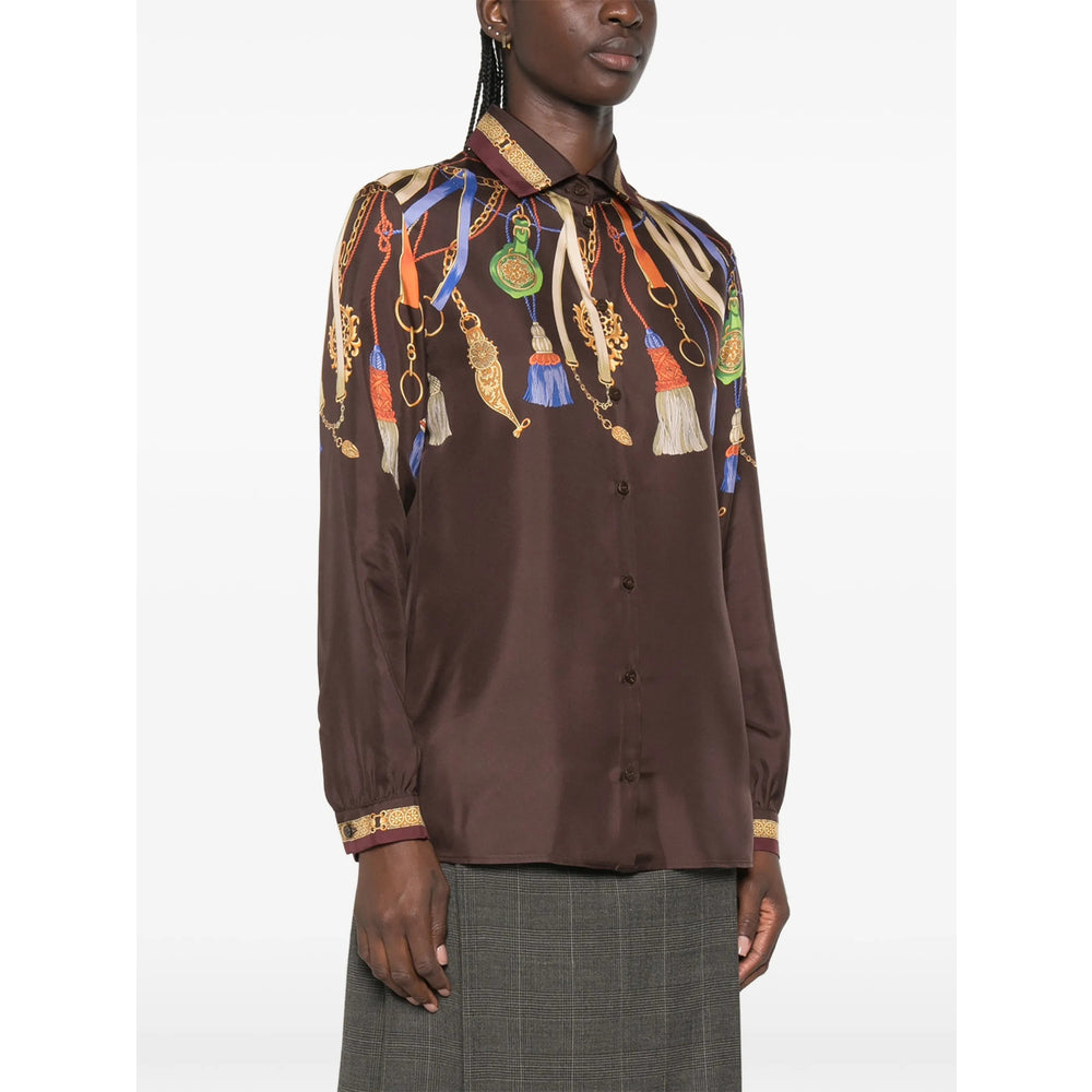 Etro Brown Tops - Shirts Women ETRO