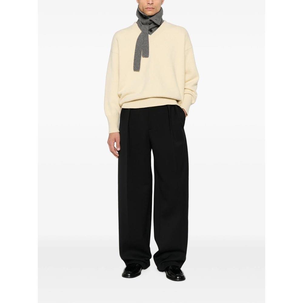 Jacquemus Black Trousers - Wide-Leg Trousers Men JACQUEMUS