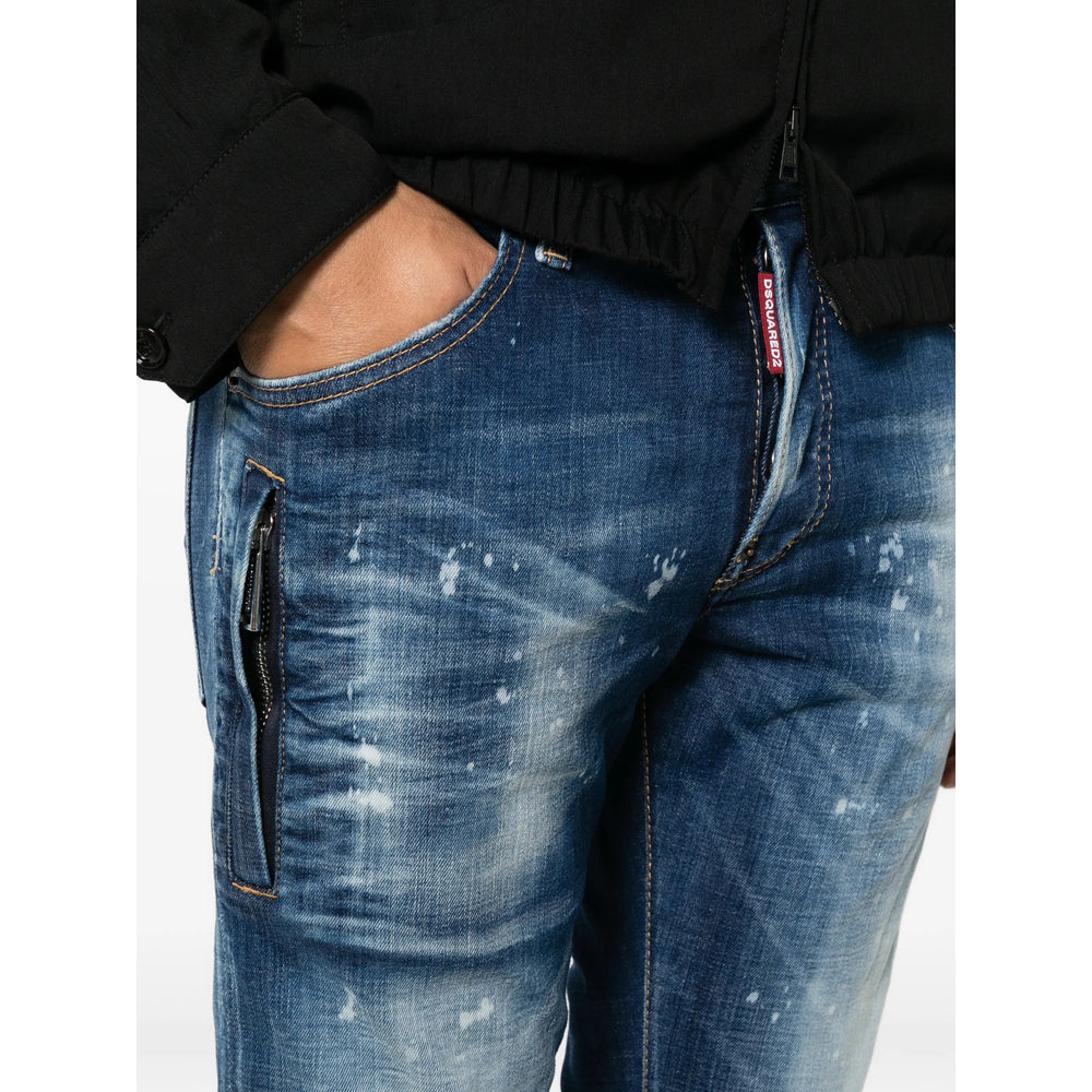 Dsquared2 Blue Denim - Slim-Fit Jeans Men DSQUARED2
