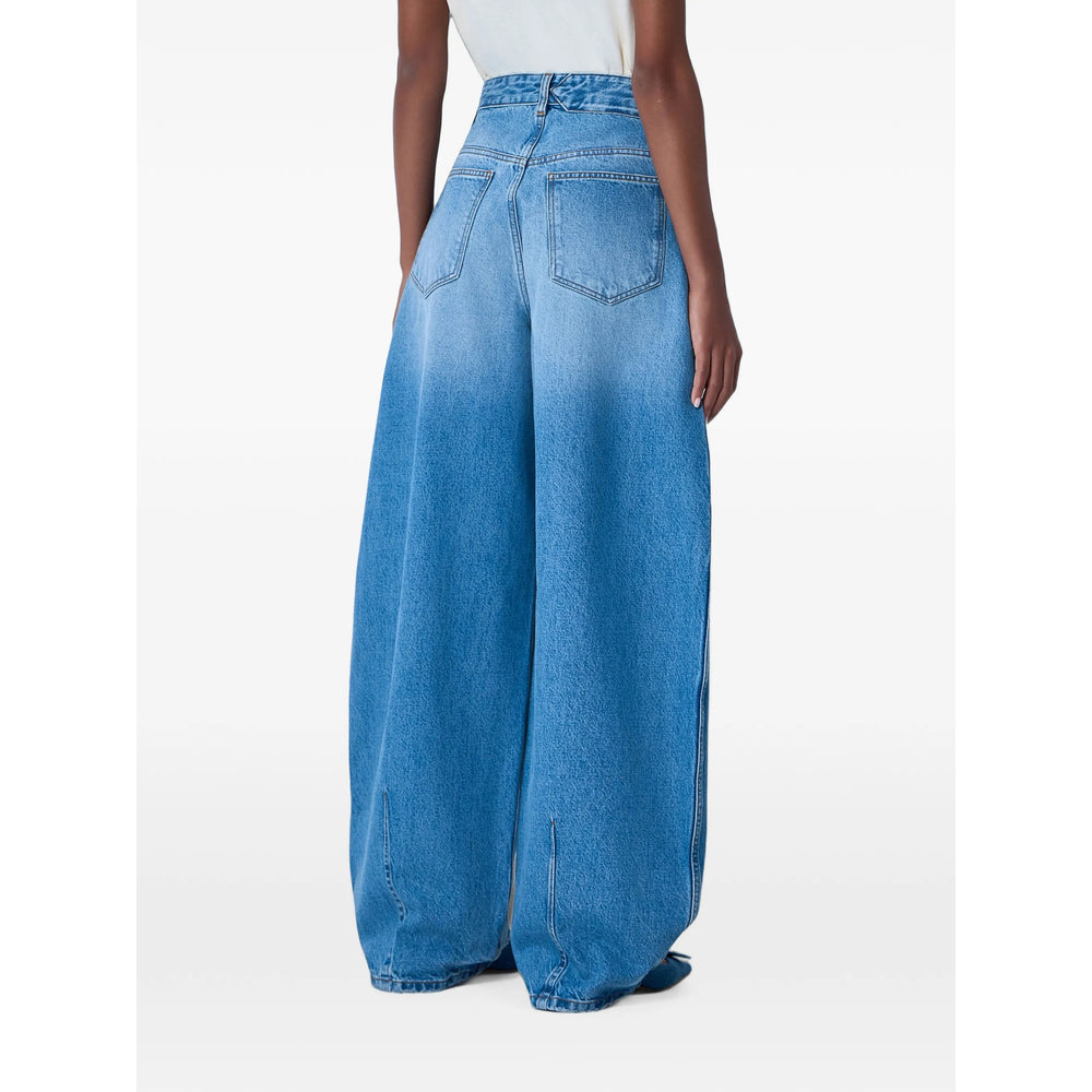 Jacquemus Blue Denim - Wide-Leg Jeans Women JACQUEMUS