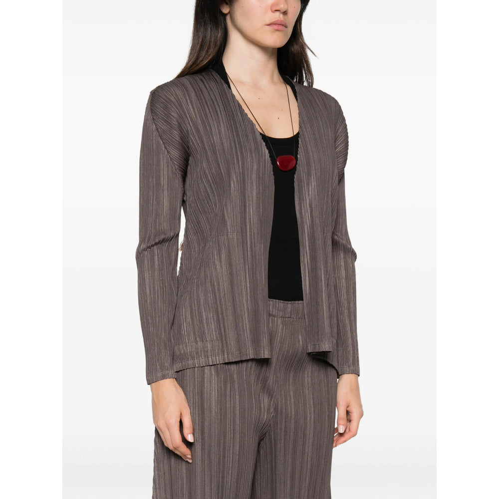Pleats Please Issey Miyake Grey Tops - Cardigans Women PLEATS PLEASE ISSEY MIYAKE