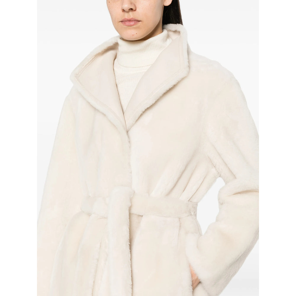 Yves Salomon Neutrals Coats - Faux Fur Coats Women