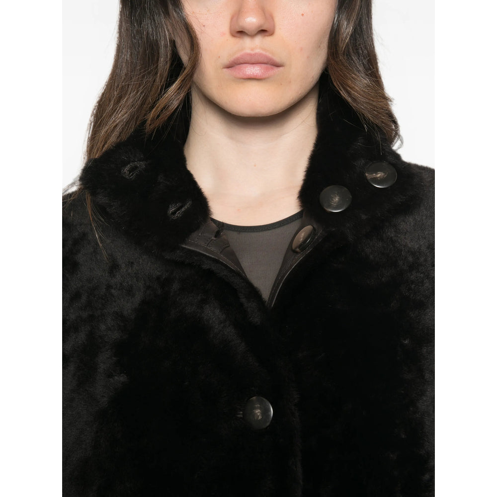 Yves Salomon Black Coats Women YVES SALOMON