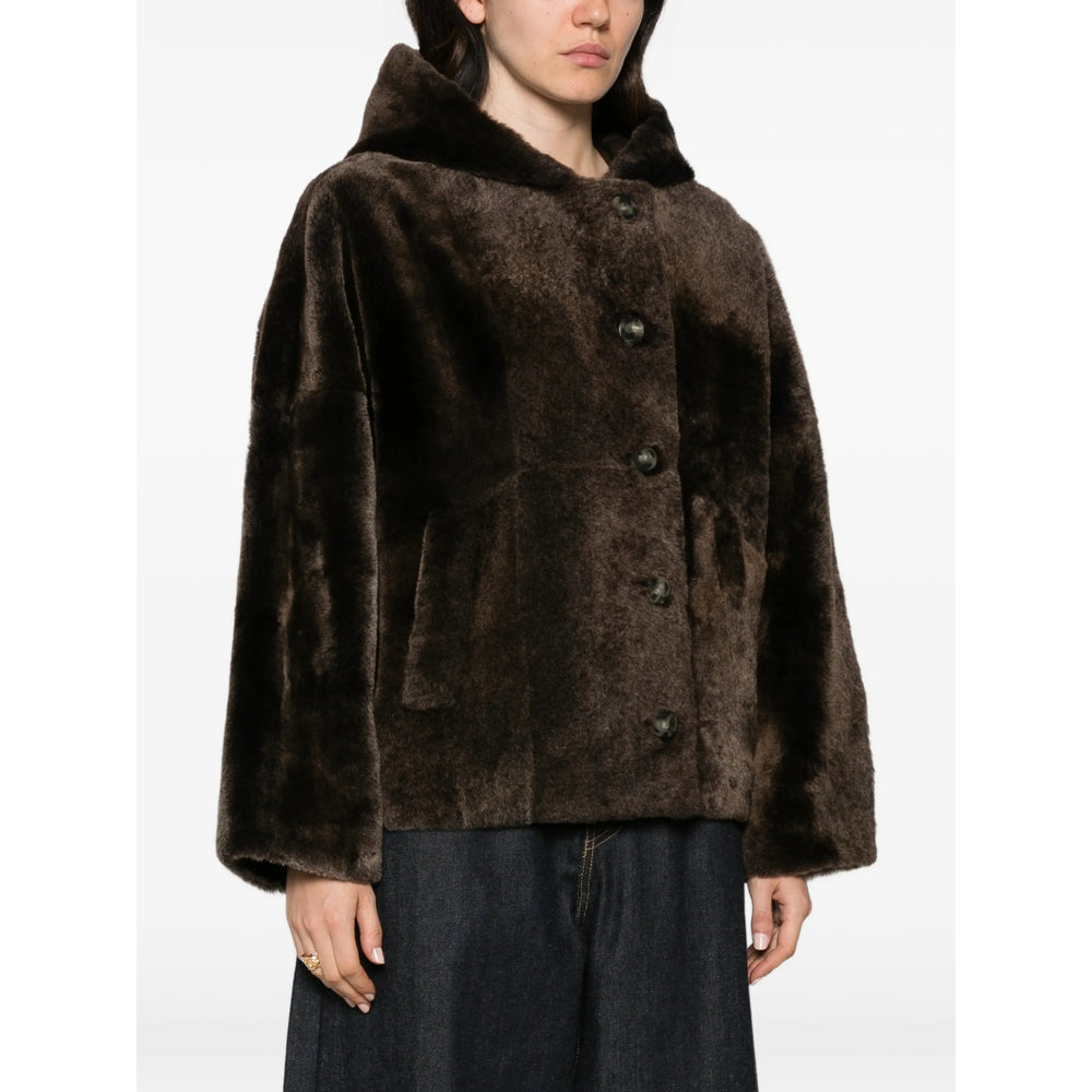 Yves Salomon Brown Jackets - Faux Fur & Shearling Jackets Women YVES SALOMON