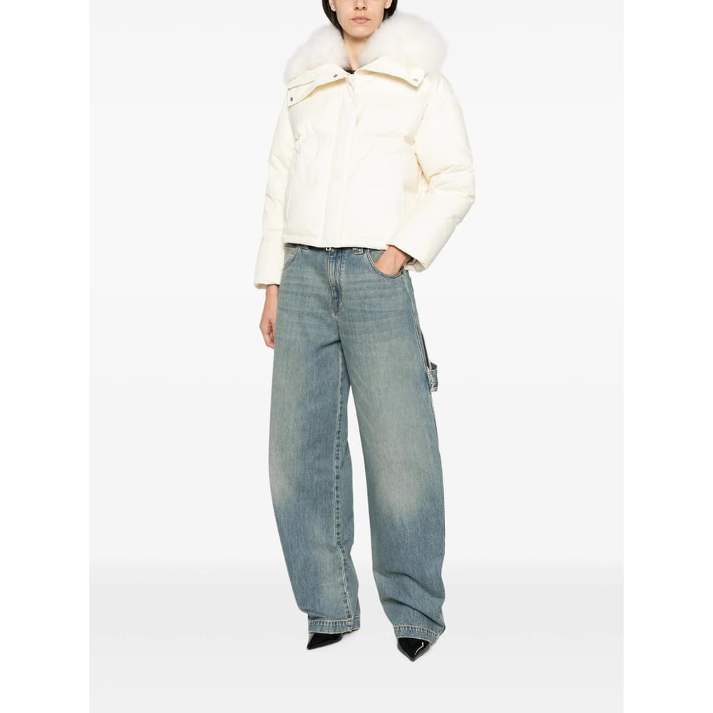 Yves Salomon Neutrals Jackets - Puffer Jackets Women YVES SALOMON