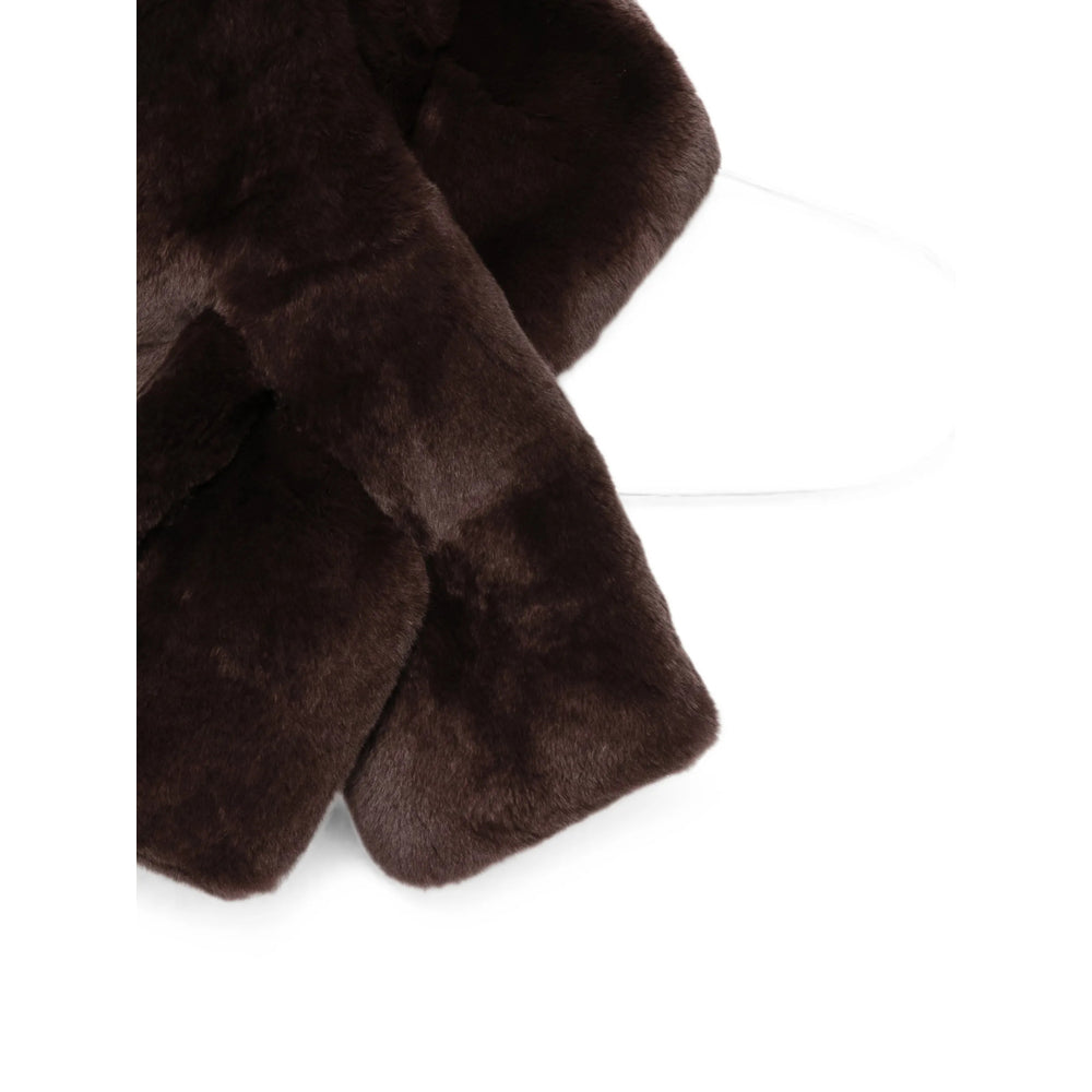 Yves Salomon Brown Scarves Women YVES SALOMON
