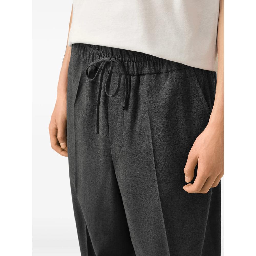 Ami Paris Grey Trousers - Regular & Straight-Leg Trousers Men AMI PARIS