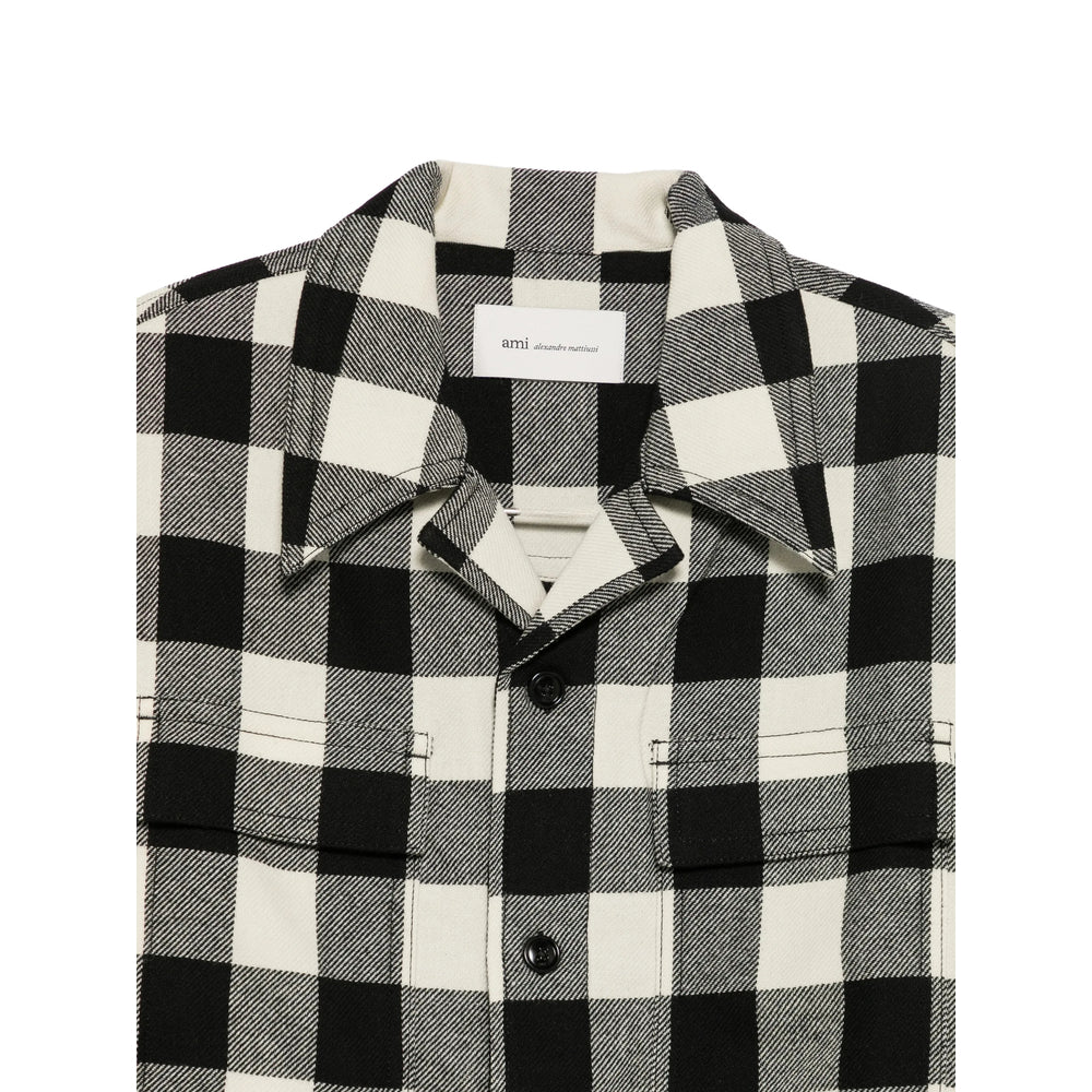 Ami Paris Black Jackets - Shirt Jackets Men AMI PARIS