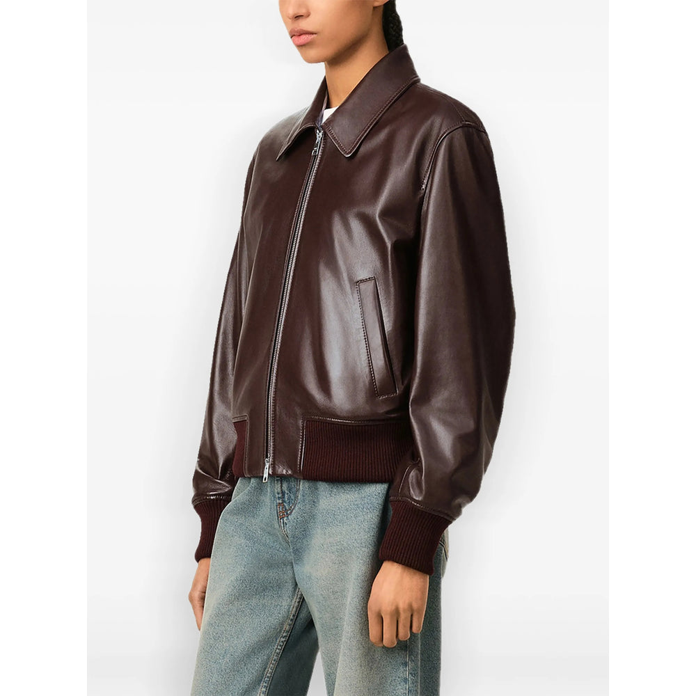 Ami Paris Brown Jackets - Bomber Jackets Women AMI PARIS