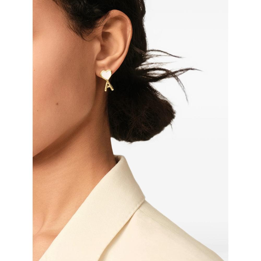Ami Paris Gold Earrings Men AMI PARIS