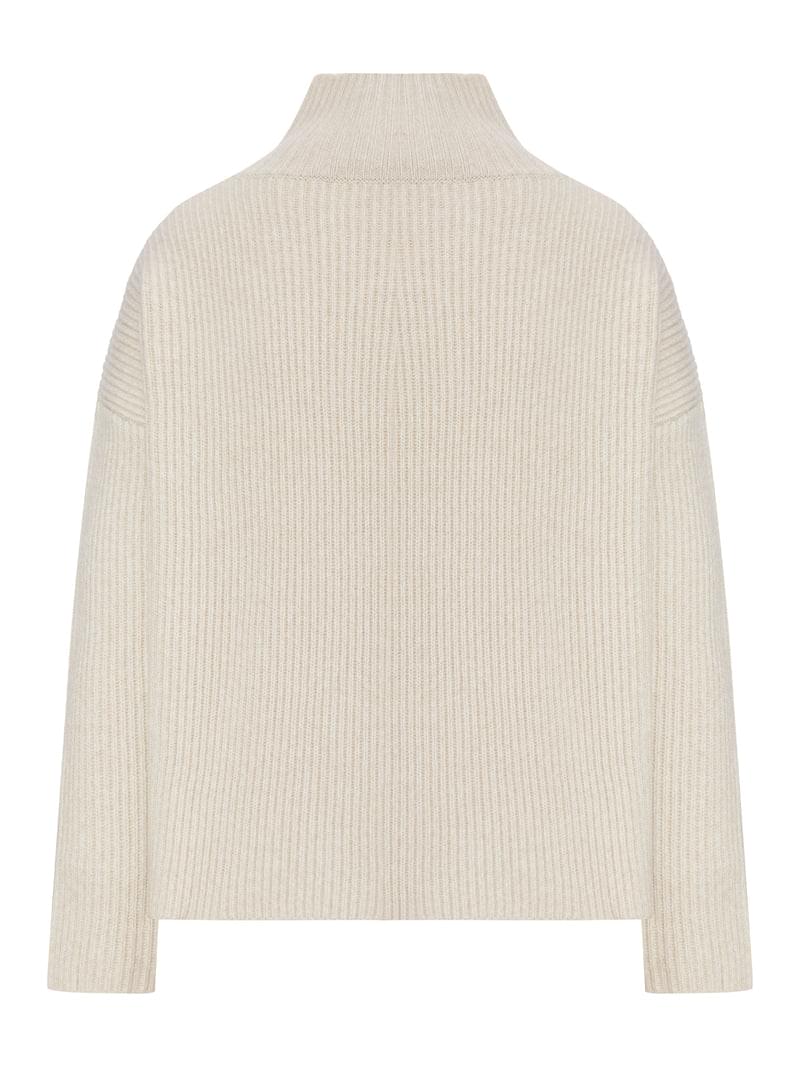 Max Mara Studio Women Ribbed Wool Turtleneck Sweater MAX MARA STUDIO