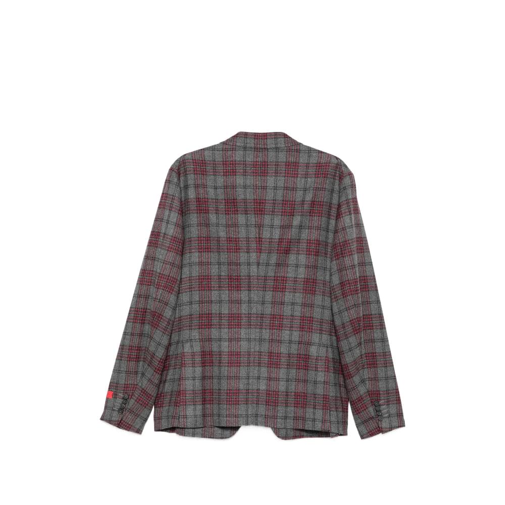 Isaia Grey Jackets - Blazers Men ISAIA