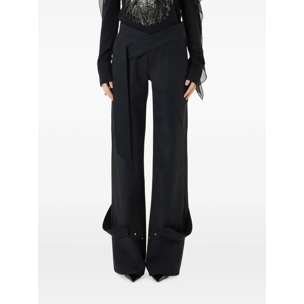 Blumarine Black Trousers - Straight Trousers Women BLUMARINE
