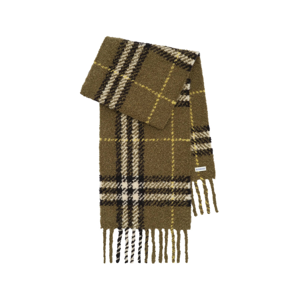 Burberry Green Scarves Men BURBERRY