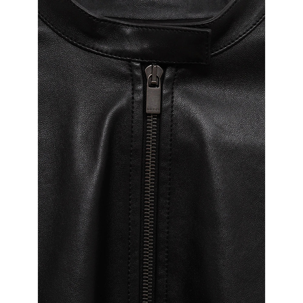 Gucci Black Jackets - Leather Jackets Women GUCCI