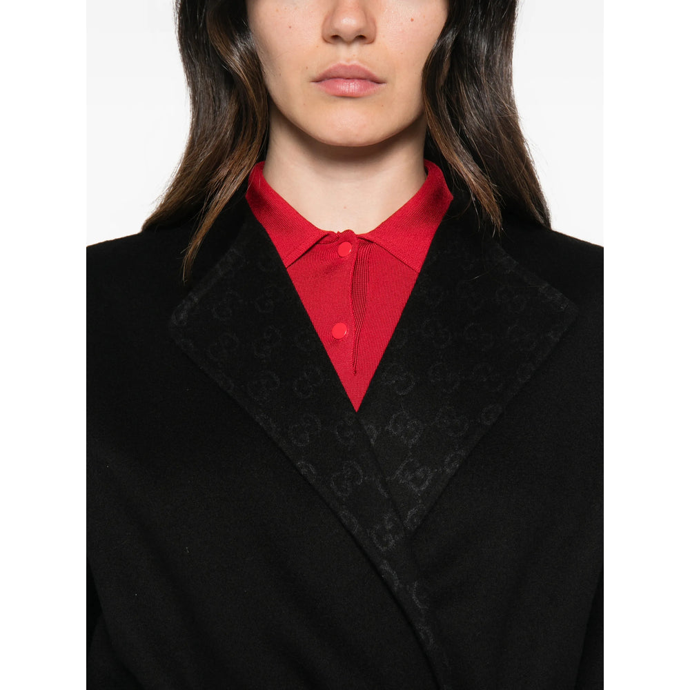 Gucci Black Coats - Single Breasted Coats Women GUCCI