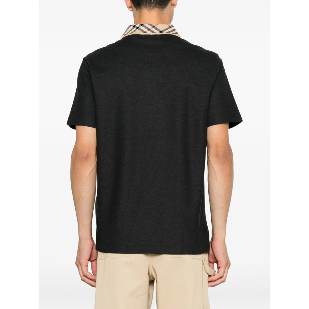 Burberry Black Polo Shirts Men BURBERRY