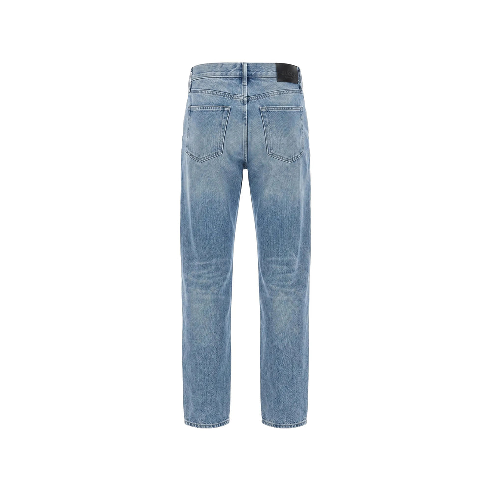 Gucci Blue Denim - Regular & Straight-Leg Jeans Men GUCCI