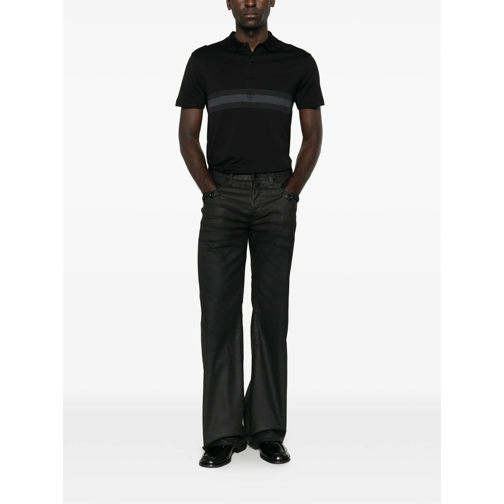 Gucci Black Polo Shirts Men GUCCI