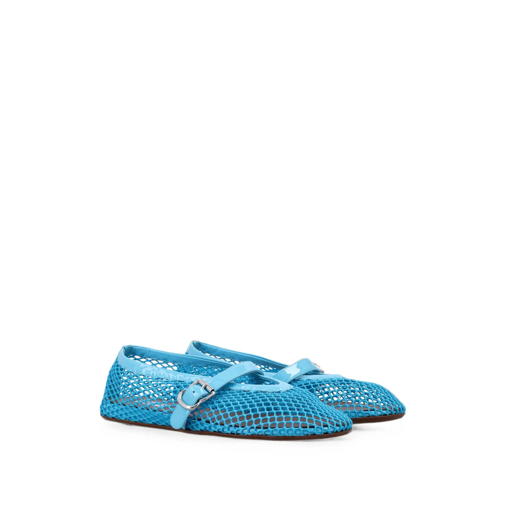 Alaïa Blue Ballet Flats Women ALAIA