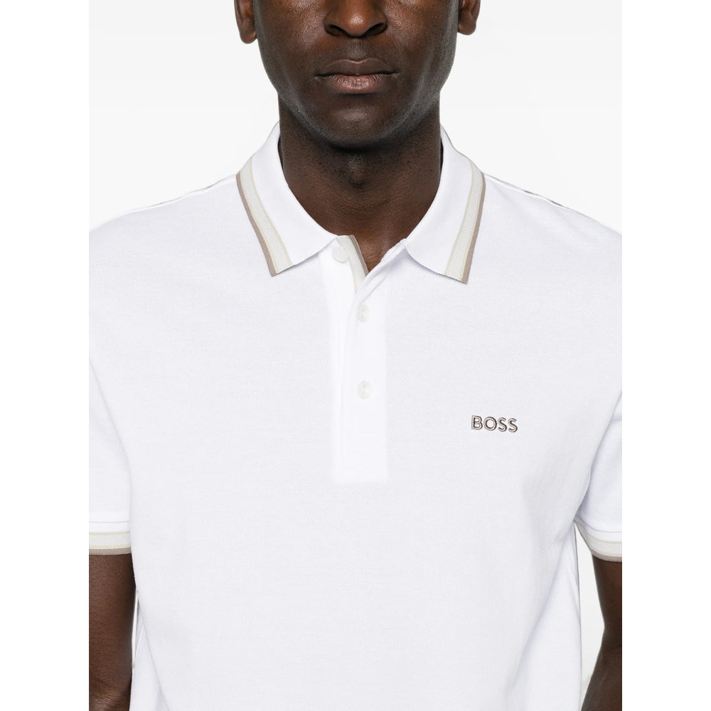 Boss White Polo Shirts Men BOSS