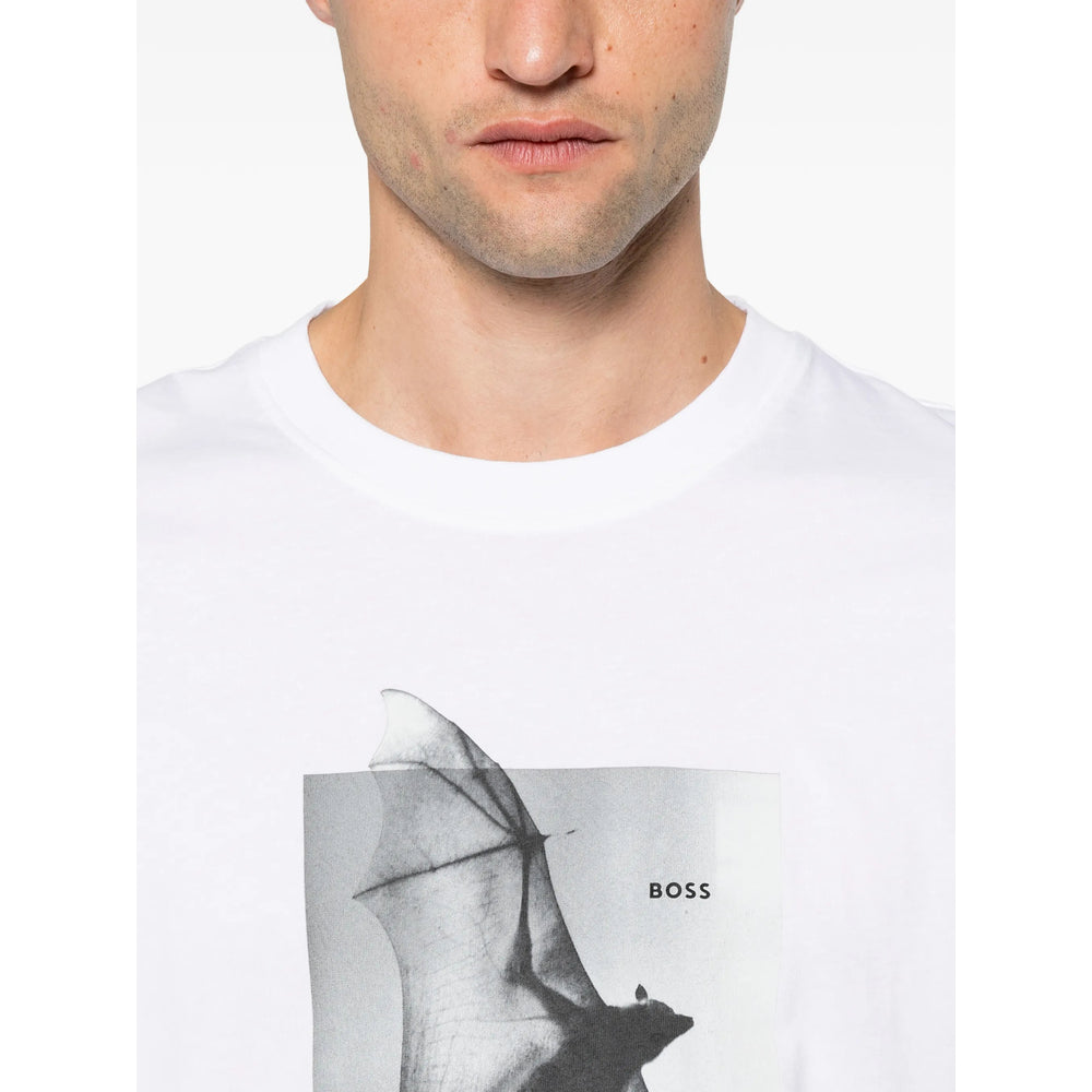 Boss White T-Shirts & Vests - T-Shirts Men BOSS