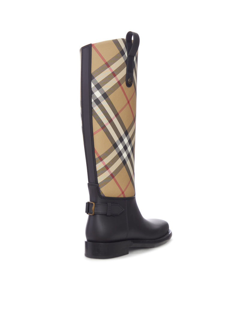 Burberry Women Rainboots Equestrian Check BURBERRY