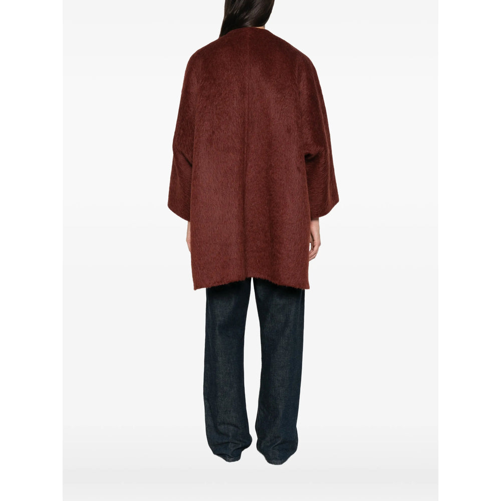Max Mara Red Coats - Oversized Coats Women MAX MARA