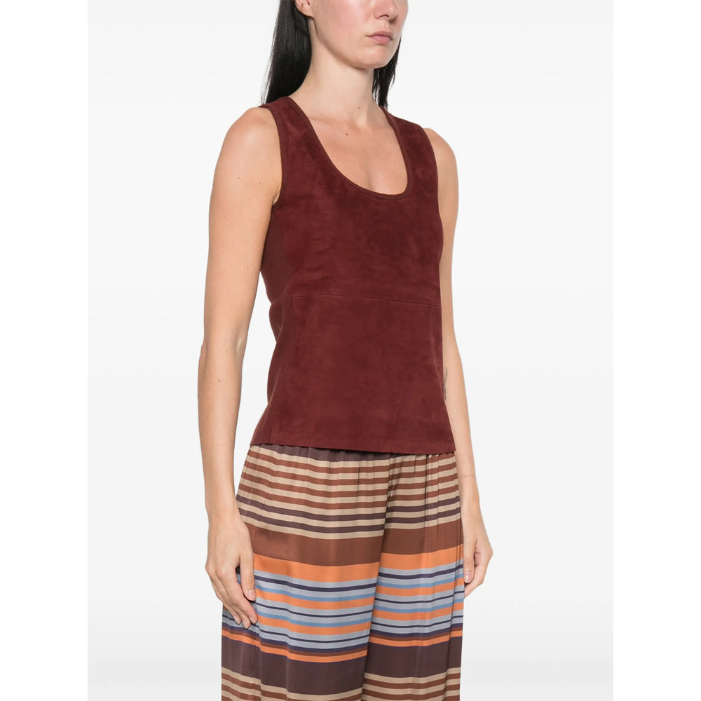 Max Mara Red Tops - Vests & Tank Tops Women MAX MARA