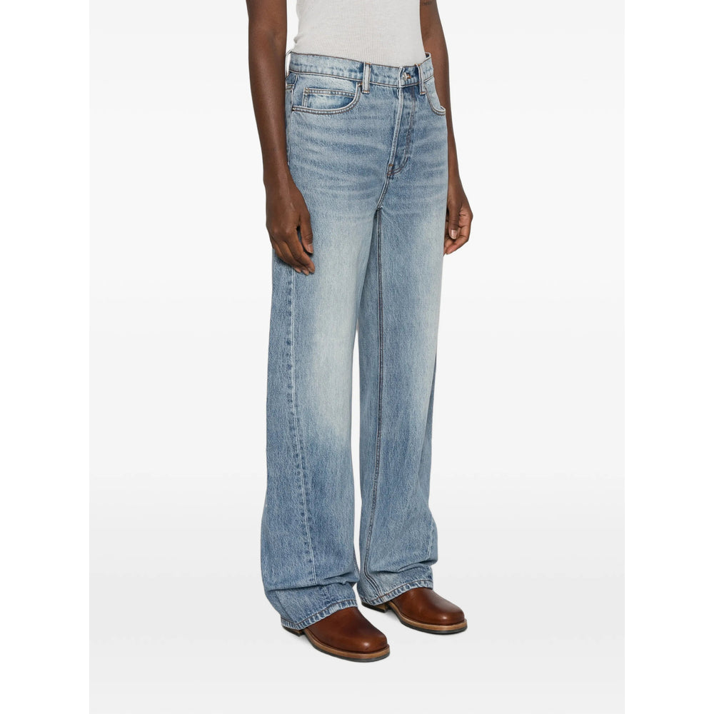 Alexander Wang Blue Denim - Wide-Leg Jeans Women ALEXANDER WANG