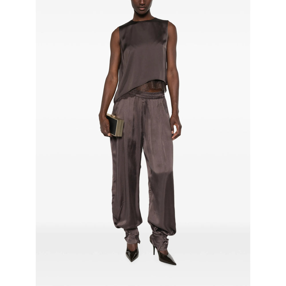 The Andamane Brown Trousers - Track Pants Women THE ANDAMANE