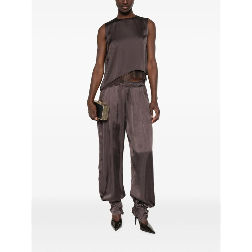 The Andamane Brown Trousers - Track Pants Women THE ANDAMANE