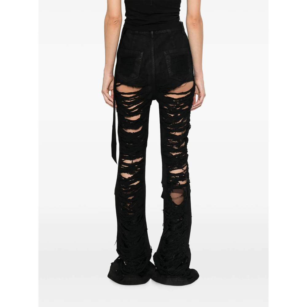 Rick Owens Drkshdw Black Denim - Bootcut Jeans Women RICK OWENS