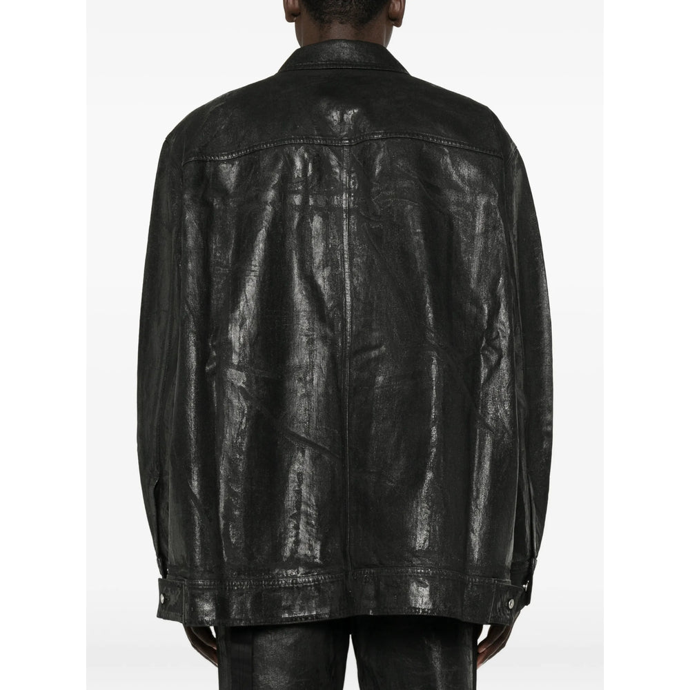 Rick Owens Drkshdw Black Jackets - Denim Jackets Men RICK OWENS