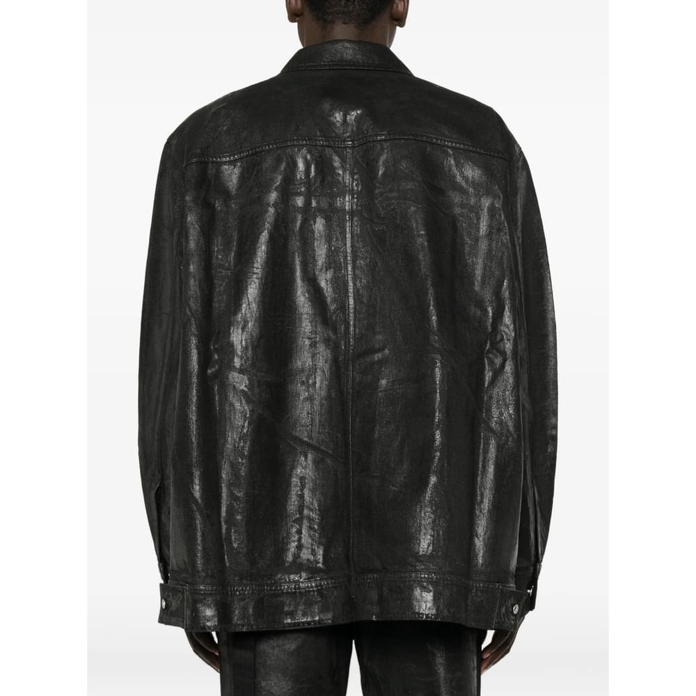 Rick Owens Drkshdw Black Jackets - Denim Jackets Men RICK OWENS