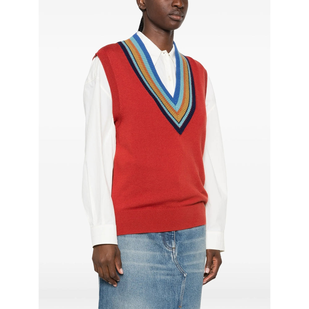 Dries Van Noten Red Tops Women DRIES VAN NOTEN