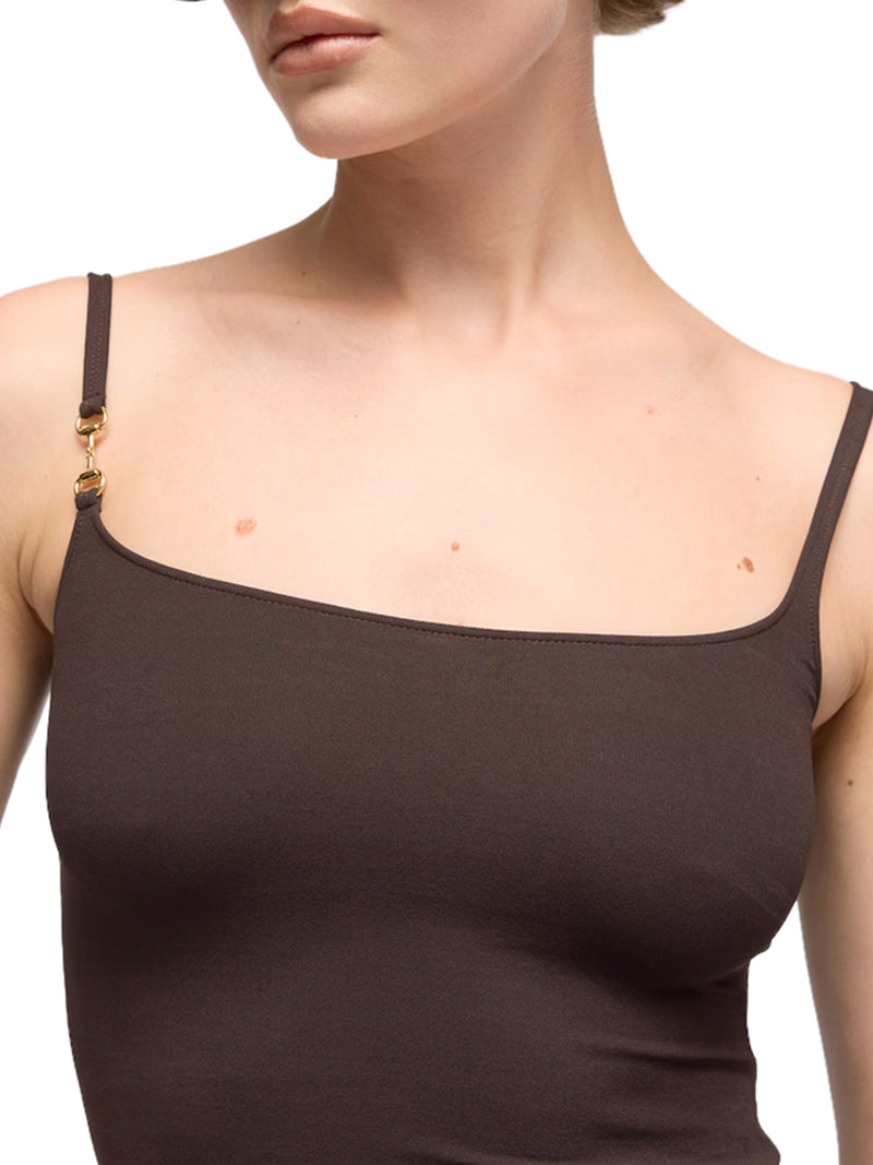 Gucci Women Viscose Crêpe Jersey Top With Clamp GUCCI