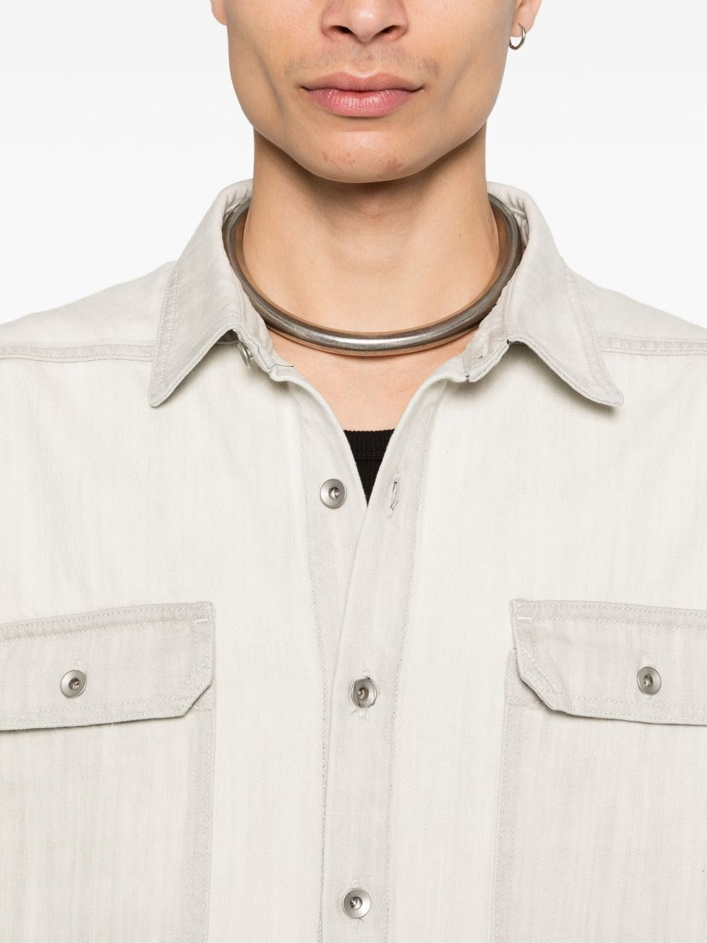 Rick Owens Drkshdw Men Jumbo Tommy Sleeveless Shirt RICK OWENS