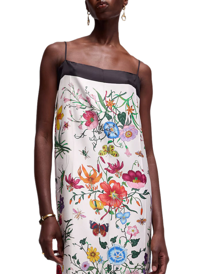 Gucci Women Printed Silk Twill Dress GUCCI
