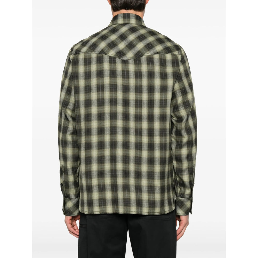 Moncler Grenoble Green Shirts Men MONCLER GRENOBLE