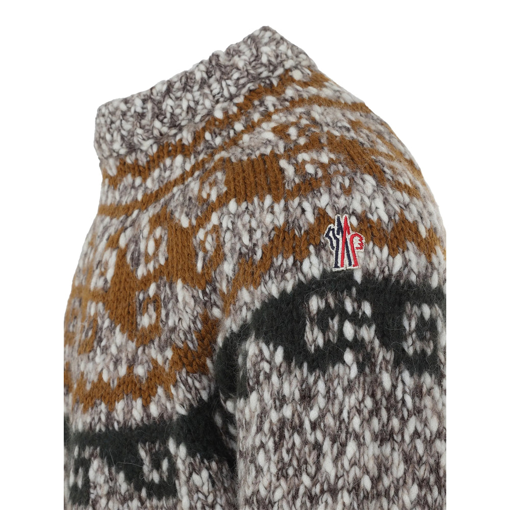 Moncler Grenoble Brown Sweaters & Knitwear - Jumpers Men MONCLER GRENOBLE