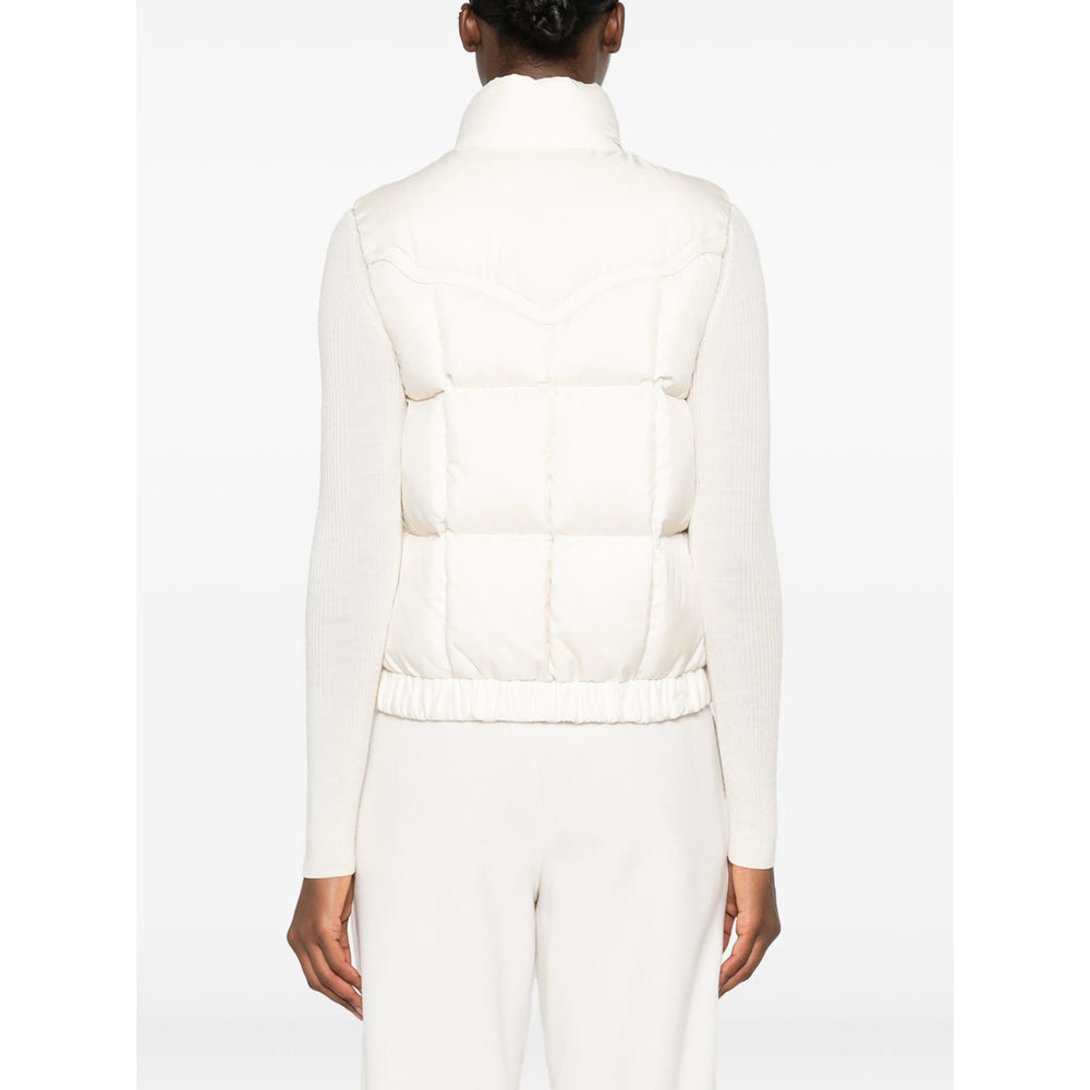 Moncler Grenoble White Jackets - Waistcoat & Gilets Women MONCLER GRENOBLE