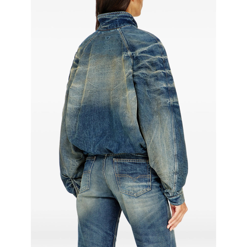 Diesel Blue Jackets - Denim Jackets Women DIESEL