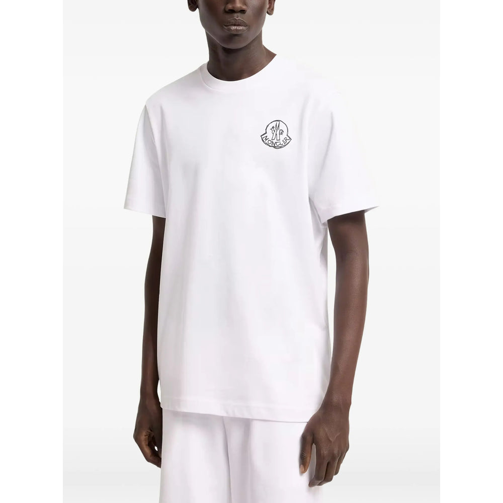 Moncler White Polo Shirts - T-Shirts Men MONCLER