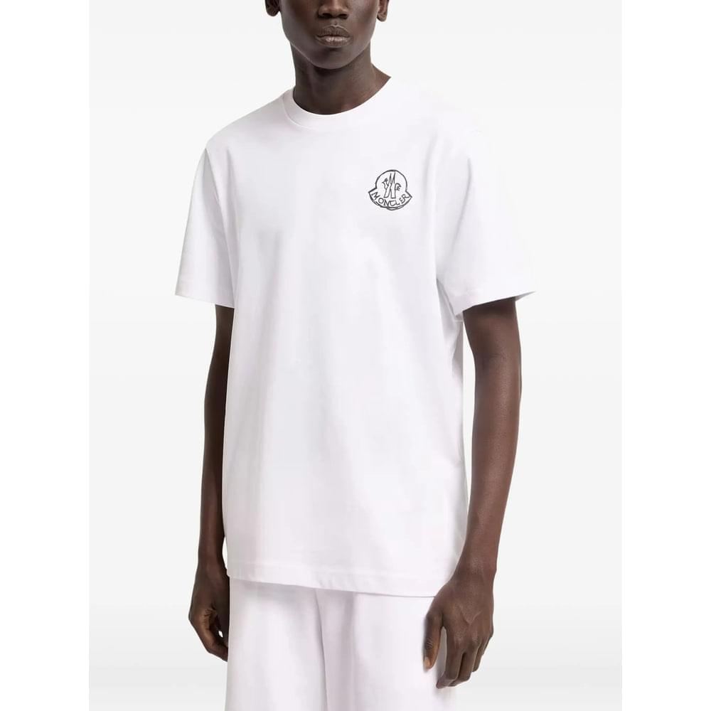 Moncler White Polo Shirts - T-Shirts Men MONCLER